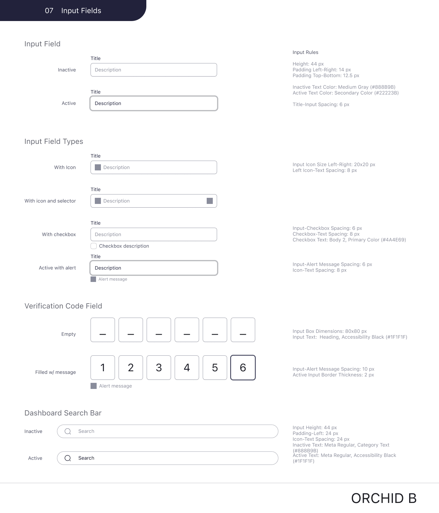 Component library: form input styles